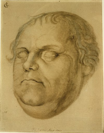 Posthumous Portrait, Martin Luther, 1546 by Lucas Fortenagl